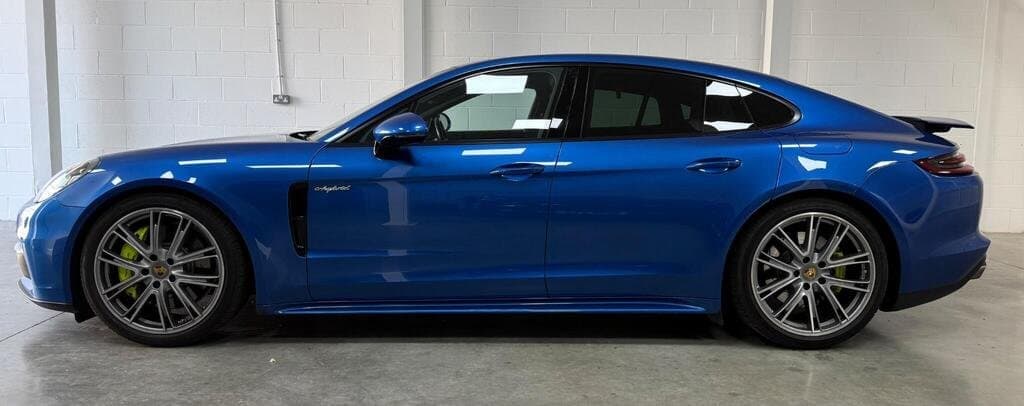 Porsche Panamera 4 rear badge and model script close-up