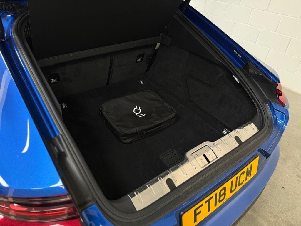 Porsche Panamera 4 E-Hybrid boot with the electric charging cable bag