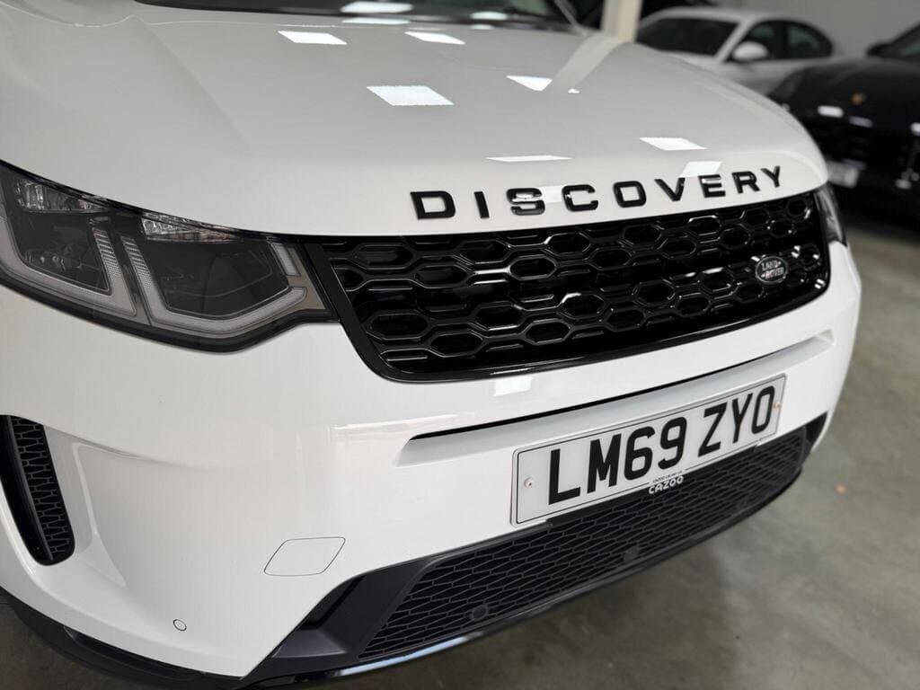 Land Rover Discovery Sport SE in Fuji White, rear view