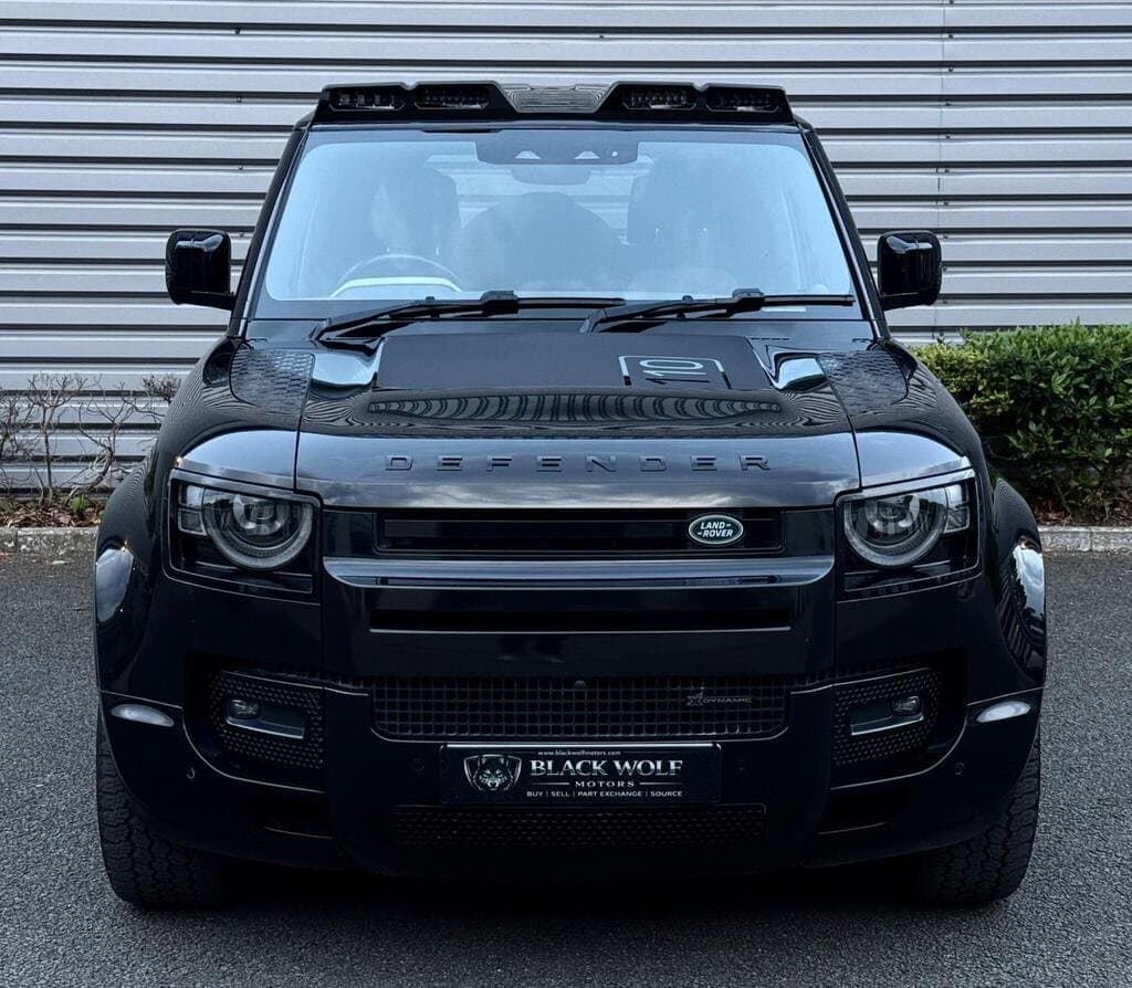 Land Rover Defender 110 X-Dynamic SE in Black, front view