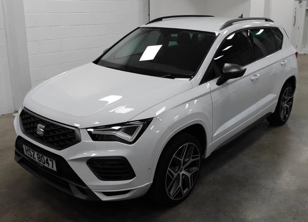 2024 SEAT Ateca FR Sport in White, three-quarter front view